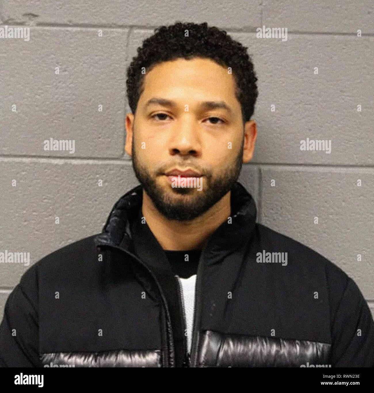 De Police Jussie Smollet. L 'Empire' star a été accusé mercredi avec la classe 4 pour un crime, passible de la peine de probation allant de jusqu'à trois ans de prison, selon la police de Chicago et le comté de Cook, le bureau du procureur de l'Etat. 21 février, 2019. Crédit photo : Via la police de Chicago de l'archive d'Hollywood Banque D'Images