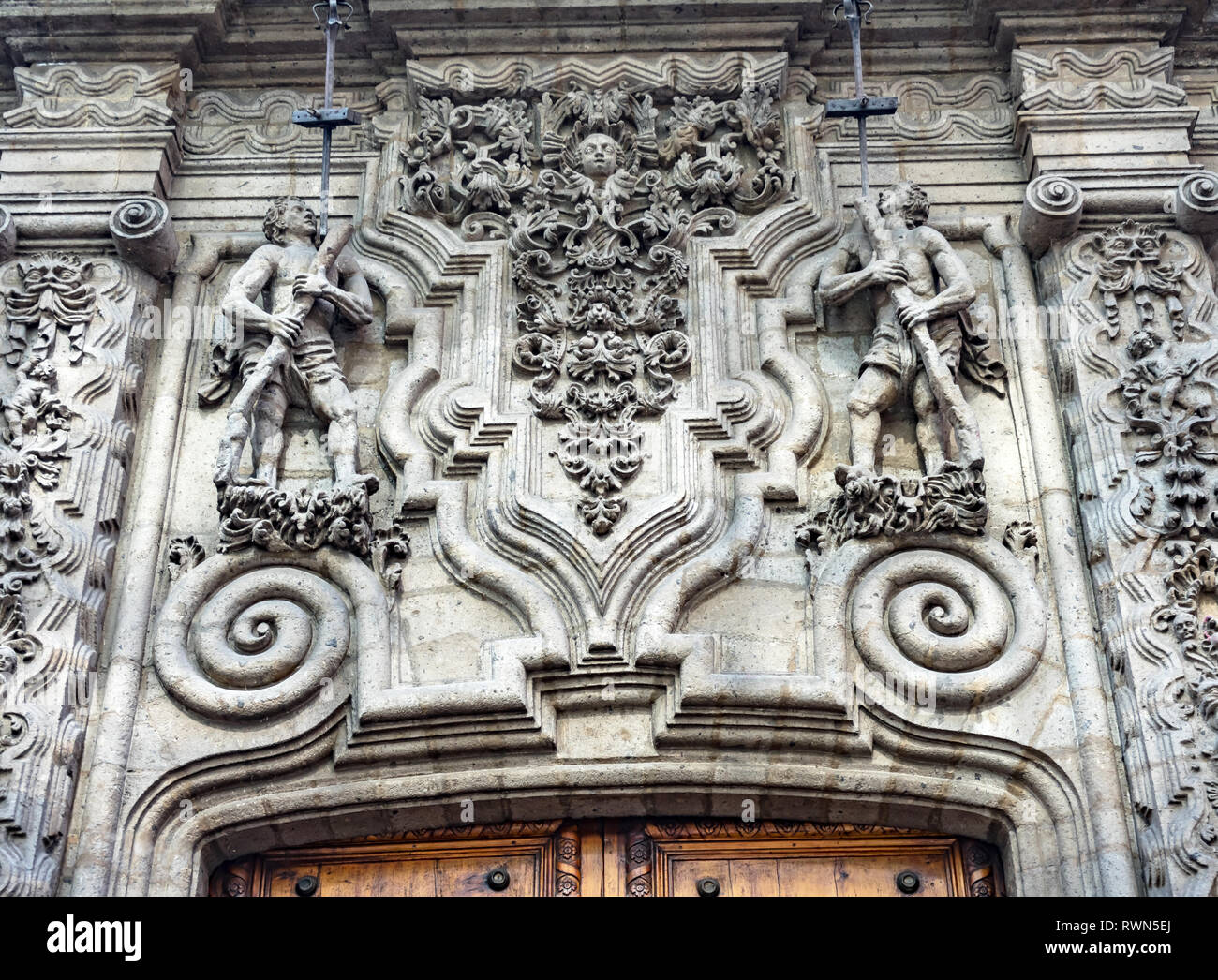 Madero Street Centre Mexicain de Mexico Mexique Banque D'Images