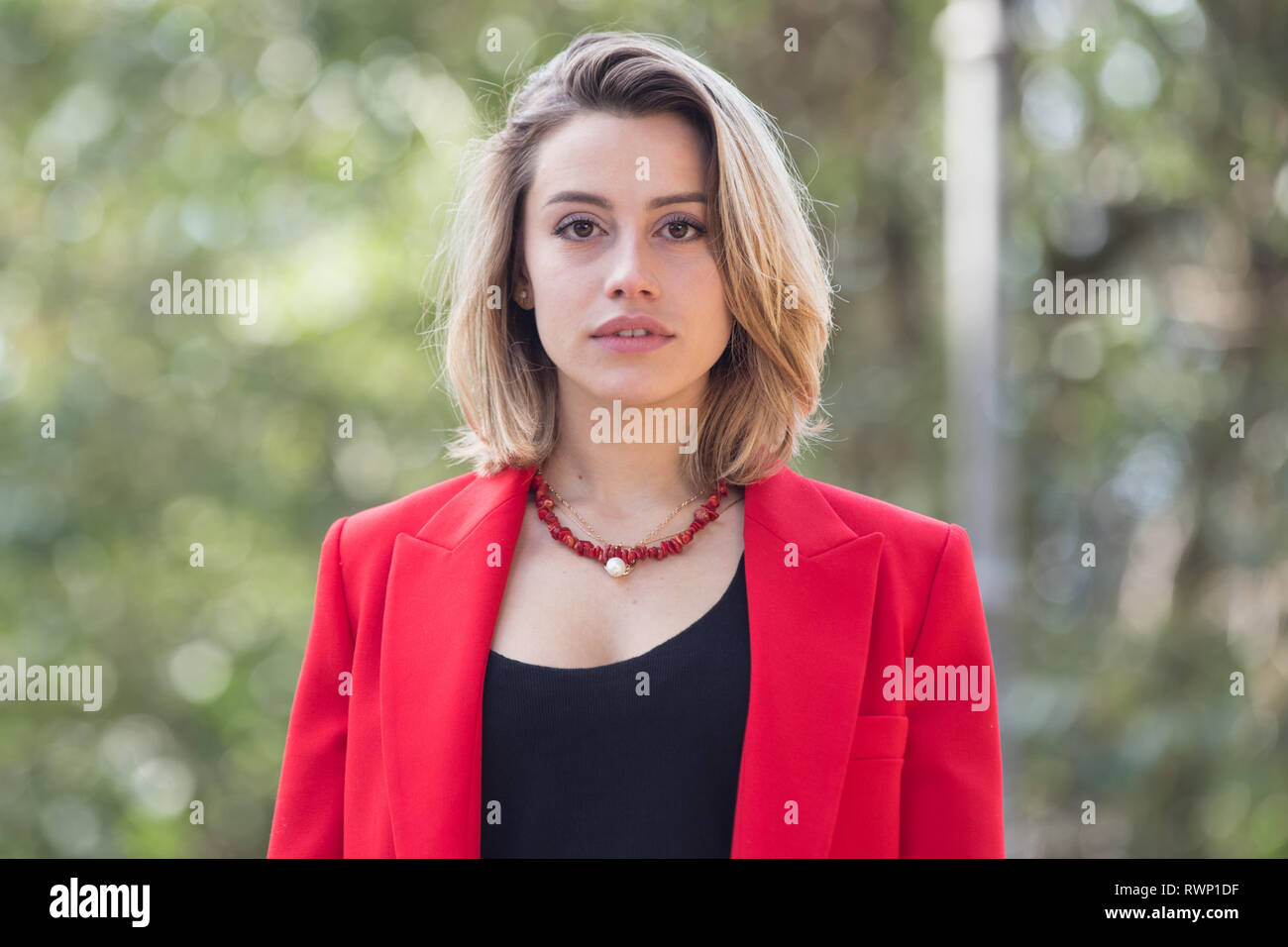 Rom E, Italie. 08Th Mar, 2019. Caterina Biasiol pendant le photocall de la fiction produite par Mediaset 'Il Silenzio dell'acqua" Crédit : Matteo Nardone/Pacific Press/Alamy Live News Banque D'Images