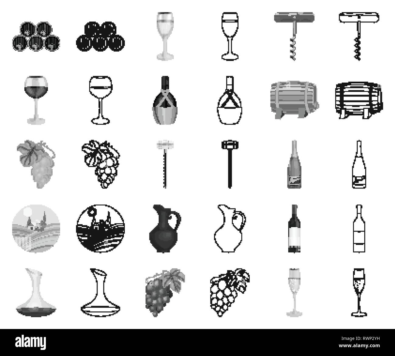 L'alcool,le vieillissement,alcoomètre,art,canon,barils,bouteille,groupe, champagne,collection,argile,lambris,tire  bouchon,decanter,design,verre,verre,la fermentation du raisin,  raisin,récolte,icône,,illustration,pot,isolé,logo,hotel,fabrication,DE ...