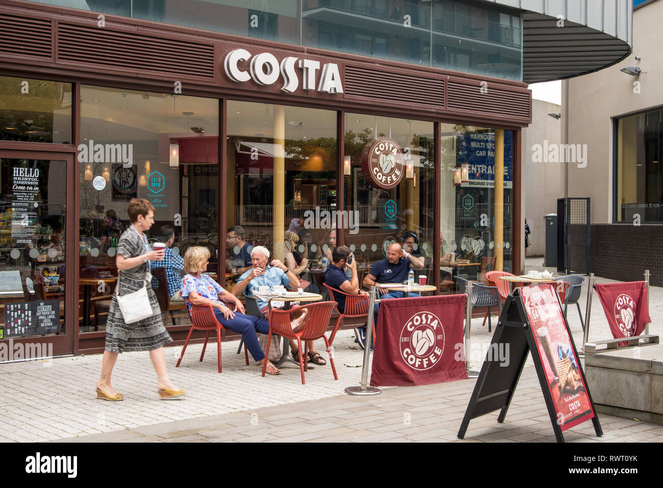 Costa Coffe Shop, Bristol, Royaume-Uni Banque D'Images