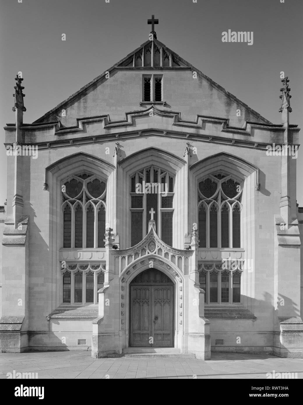 Façade de l'Église Méthodiste de Wesley Cambridge en Angleterre Banque D'Images