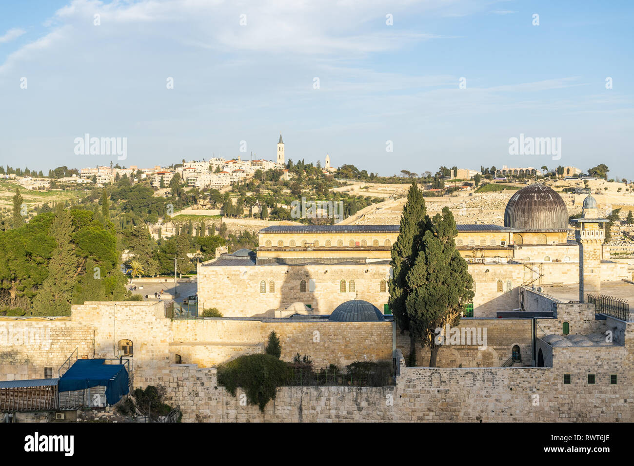 Israël, Jérusalem - 31 janvier 2019 : la mosquée Al-Aqsa Banque D'Images