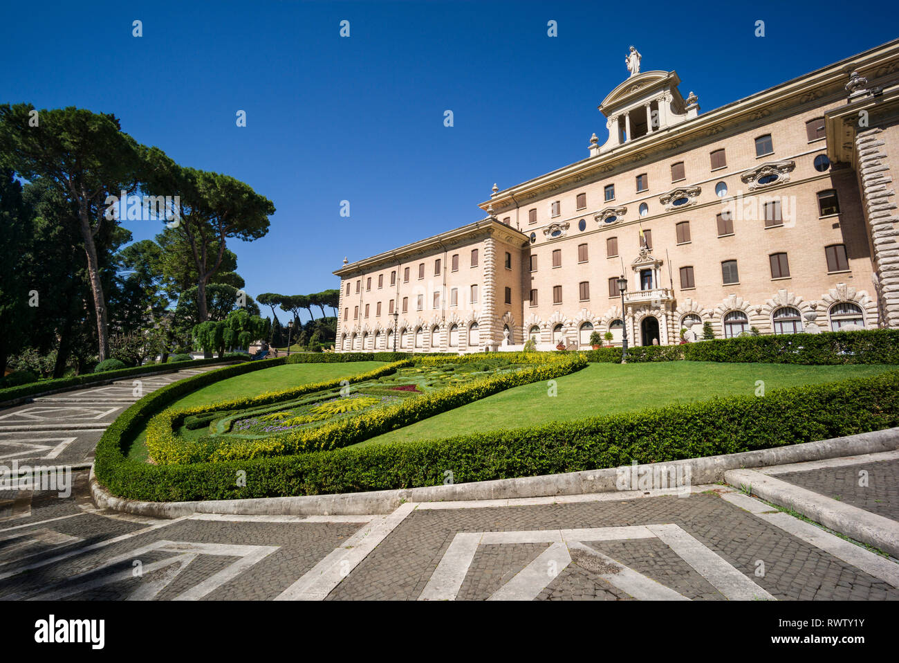 Rome. L'Italie. Palais du gouvernement (Palazzo del Governatorato) dans la ville du Vatican. Banque D'Images