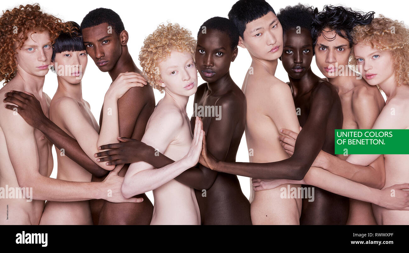 2010s UK United Colors of Benetton Publicité Magazine Banque D'Images