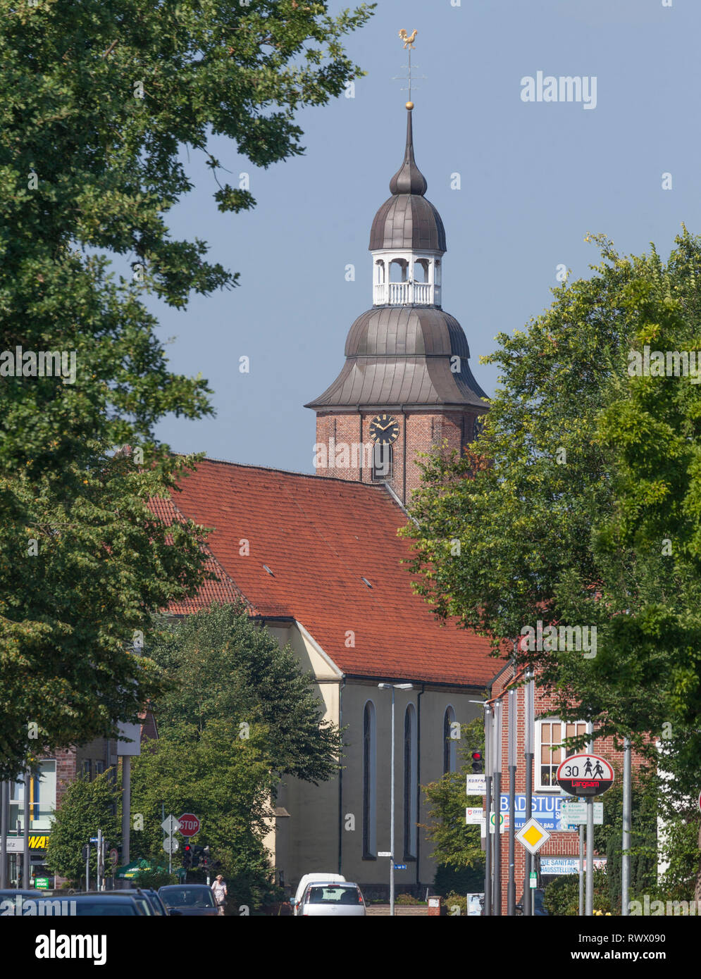 Sankt Andreas Église, Cloppenburg, Basse-Saxe, Allemagne, Europe je Sankt-Andreas-Kirche, Cloppenburg, Niedersachsen, Deutschland, Europa i Banque D'Images