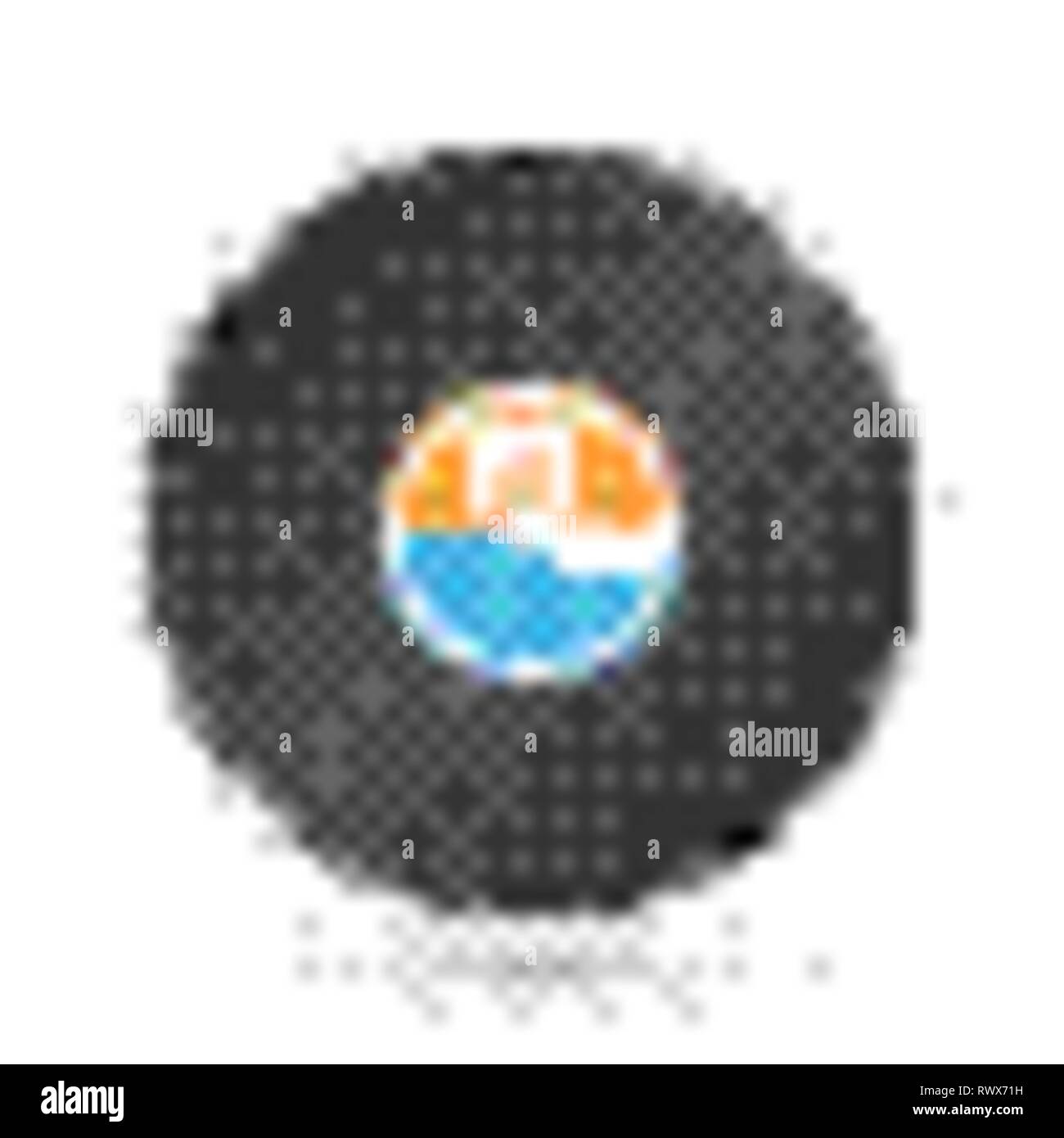 L'enregistrement de musique en vinyle. Disque gramophone vintage. Vector illustration. Illustration de Vecteur