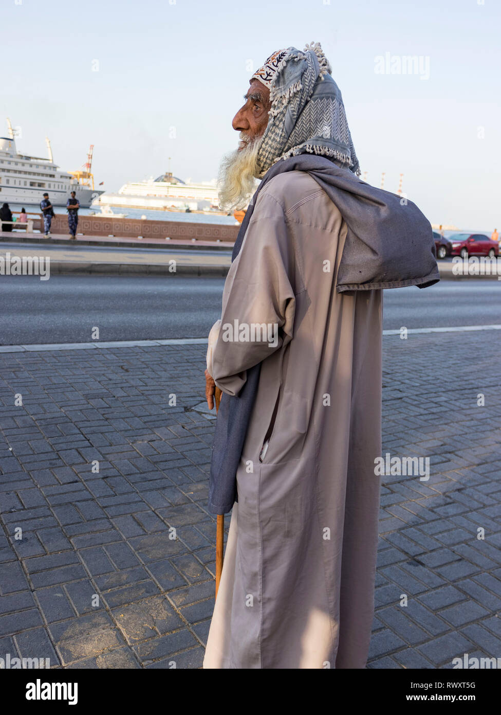 La vie de rue à Muscat Banque D'Images