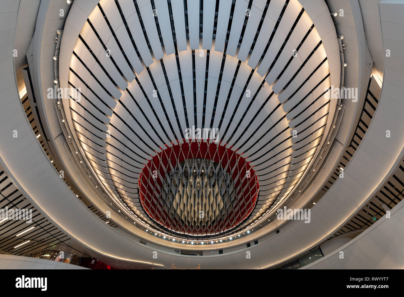 Centre Xiqu, Hong Kong - Dec 04, 2019 : Xiqu Centre, dédié à la promotion du riche patrimoine de xiqu à Hong Kong. Banque D'Images