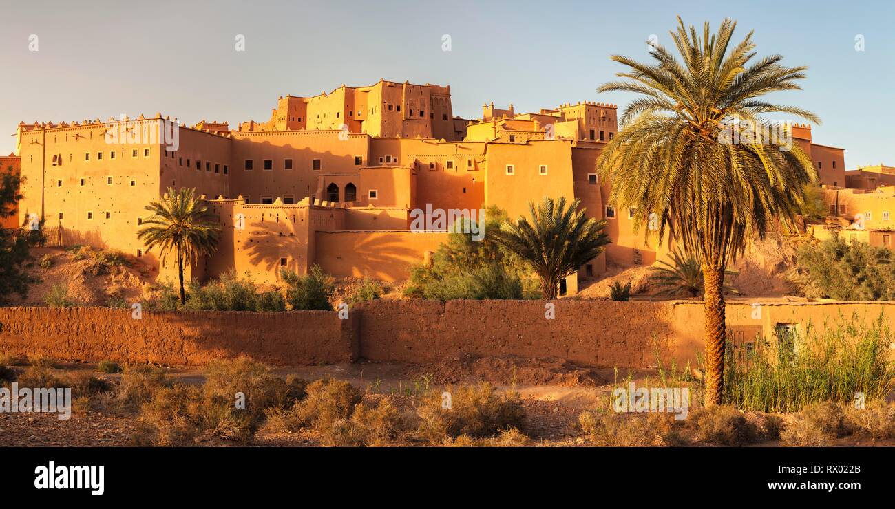 Kasbah de Taourirt, Ouarzazate, Maroc, Al-Magreb Banque D'Images