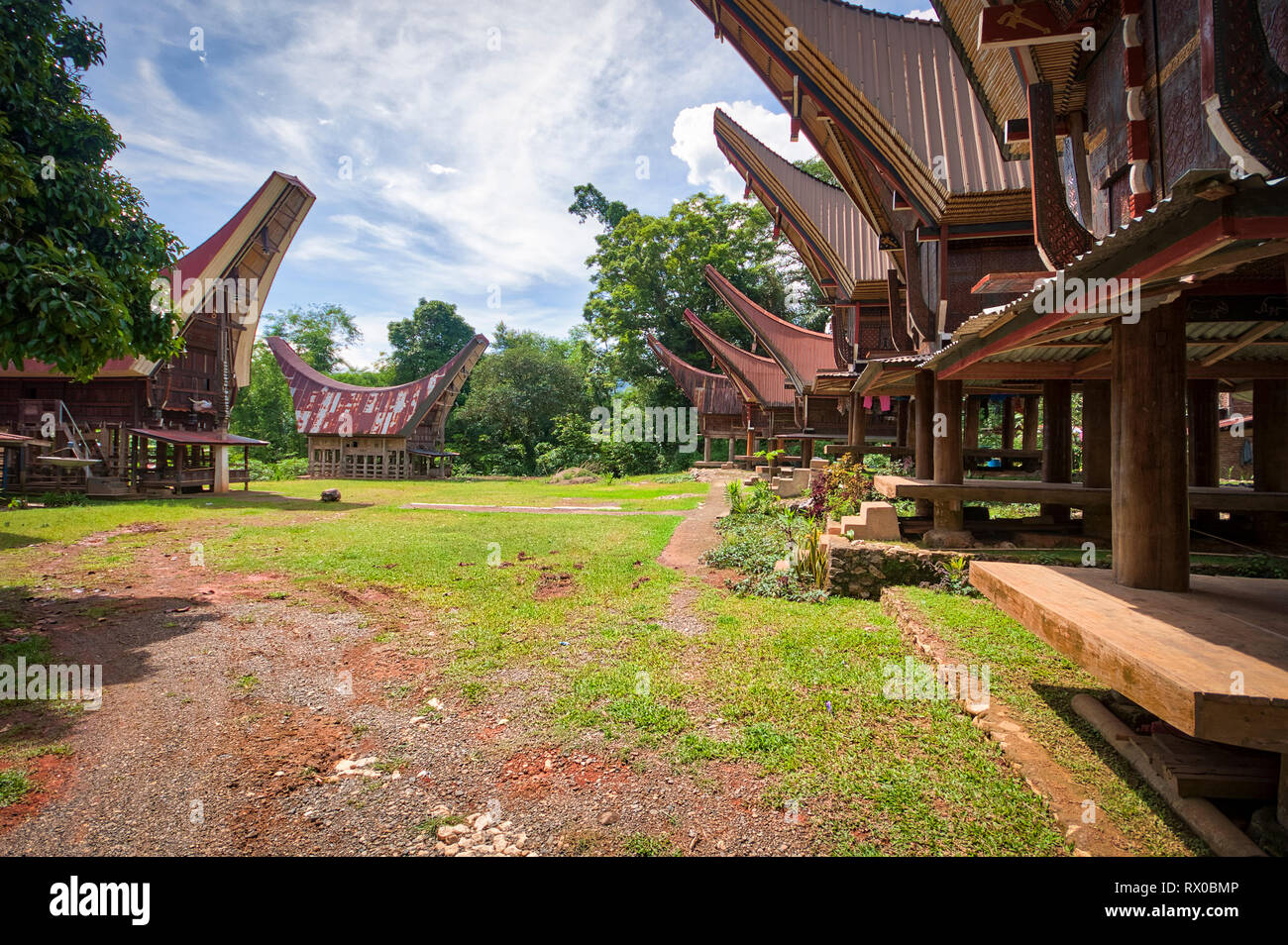 Tana Toraja Regency est une régence de Sulawesi du Sud, Province de l'Indonésie et de l'ethnie Toraja. Kete Kesu est un endroit à voir absolument. Banque D'Images