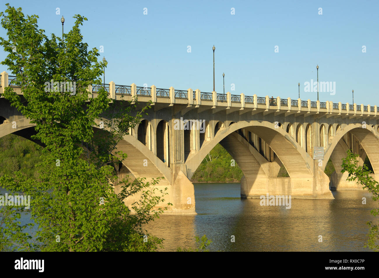 Pont de l'Université, Saskatoon, Saskatchewan, Banque D'Images