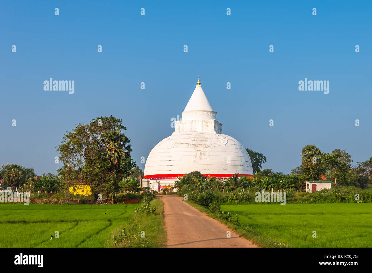 Raja Maha Vihara. Hambantota, Sri Lanka. Banque D'Images