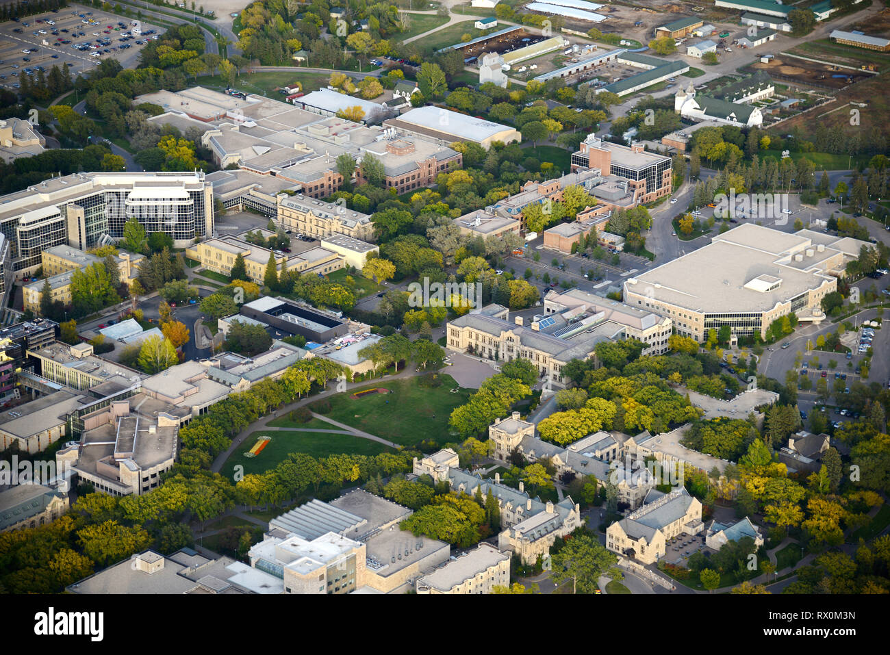 Par antenne, Université de la Saskatchewan, Saskatoon, Saskatchewan Banque D'Images