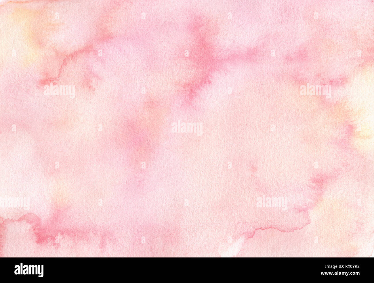 La main peinte rose tendre aquarelle texture background. Utilisable pour des cartes, des invitations et bien plus encore. Toile de fond dans des couleurs pastel. Banque D'Images