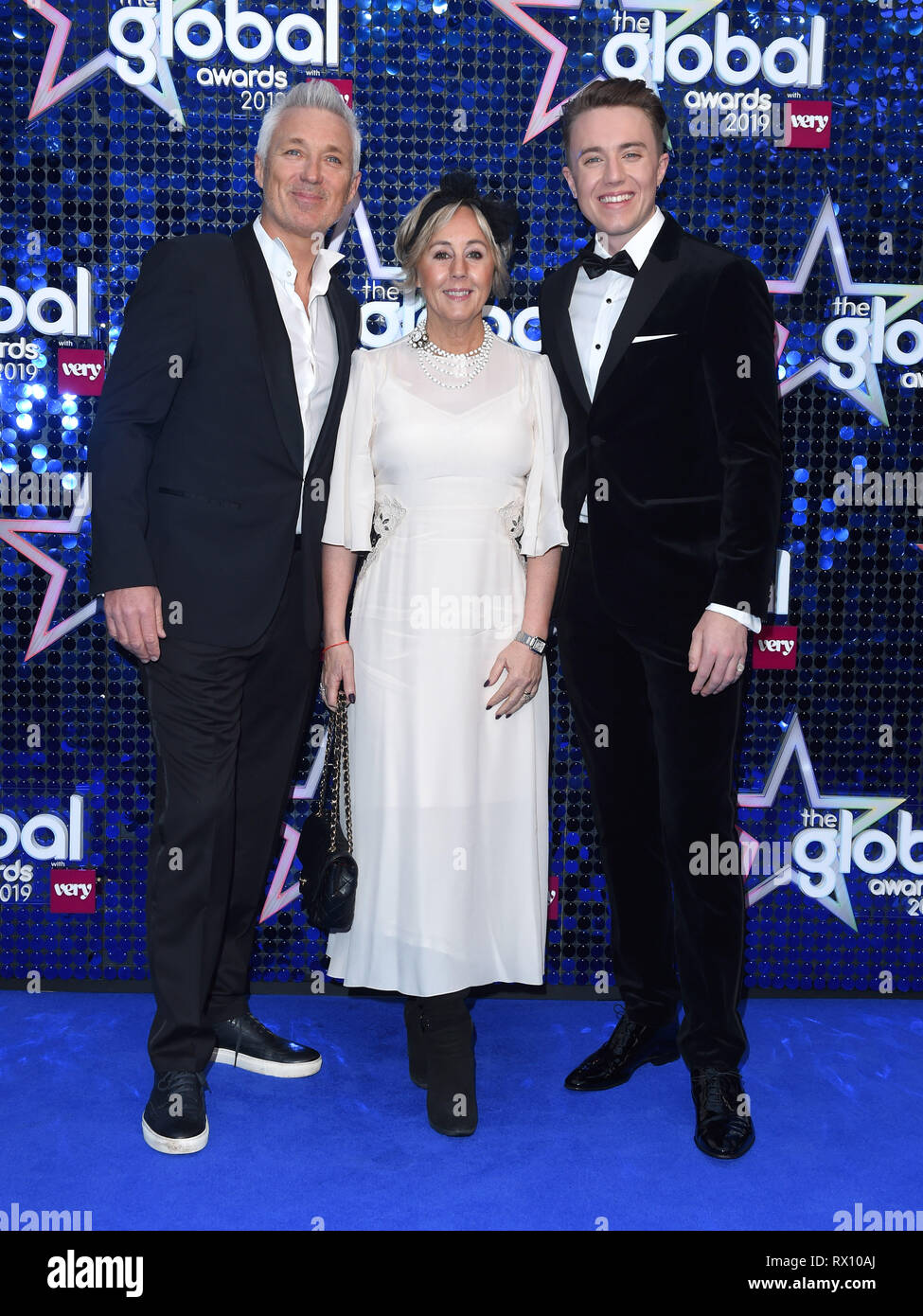 La photo doit être crédité ©Presse Alpha 079965 07/03/2019 Martin et Shirlie Kemp Kemp Romain Fils avec le Global Awards 2019 avec très.co.uk à Eventim Apollo Hammersmith London Banque D'Images