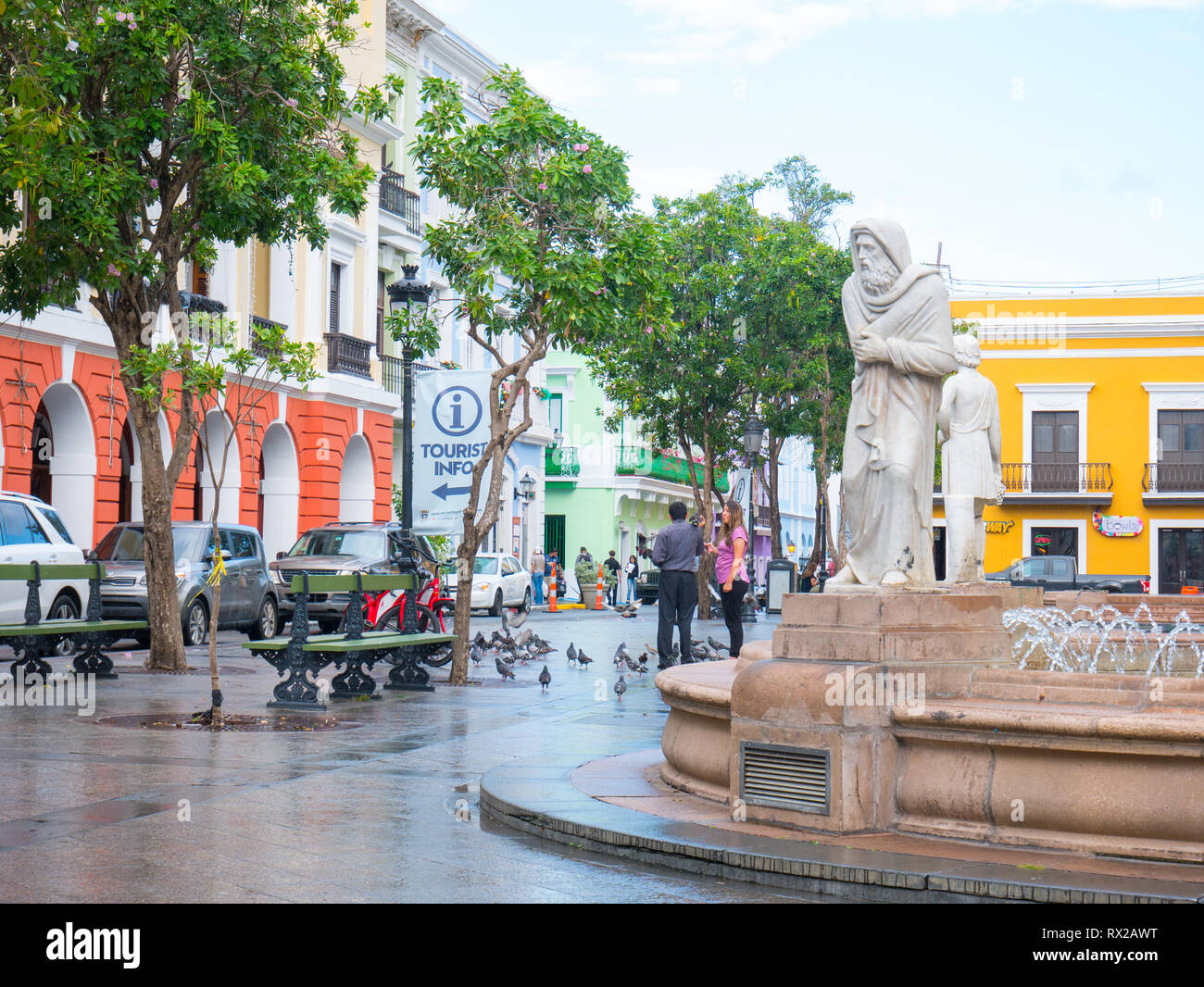 Old San Juan, Puerto Rico. Janvier 2019. L'un des plus populaires destinations de croisière dans les Caraïbes et l'endroit le plus visité à Porto Rico. Banque D'Images