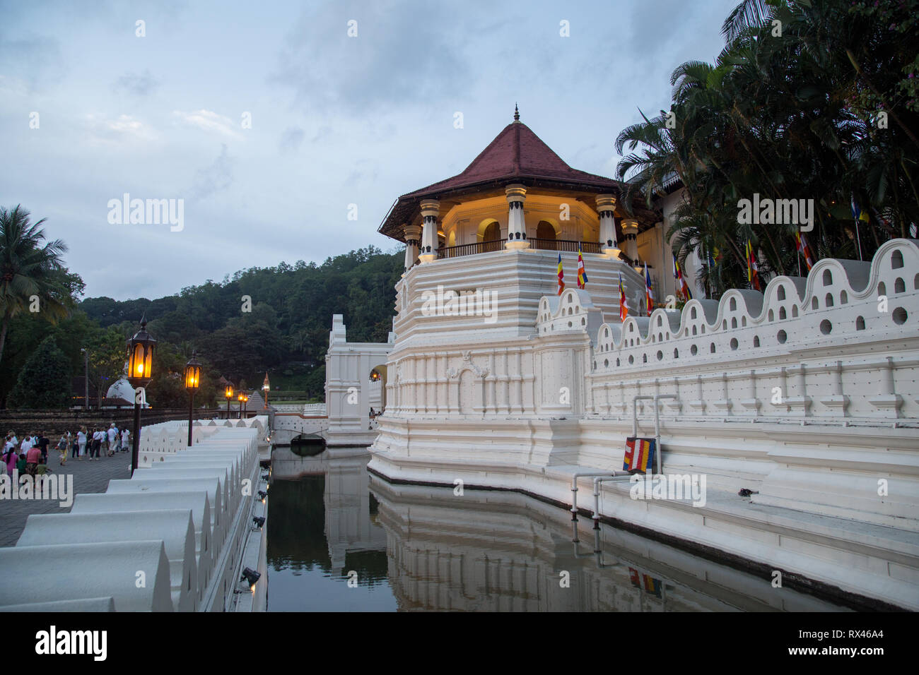 Le Temple de la Dent à Kandy, Sri Lanka Banque D'Images