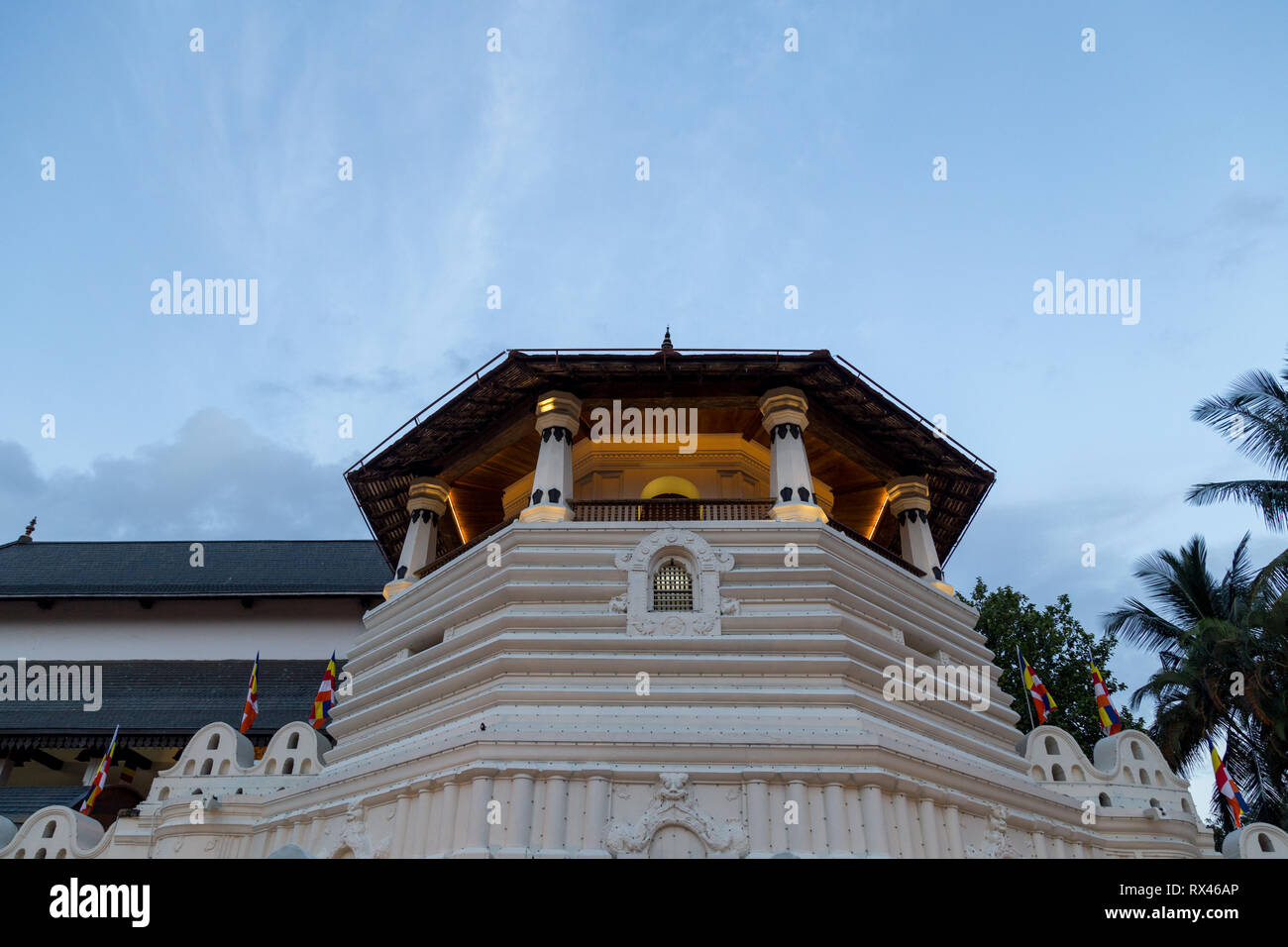 Le Temple de la Dent à Kandy, Sri Lanka Banque D'Images