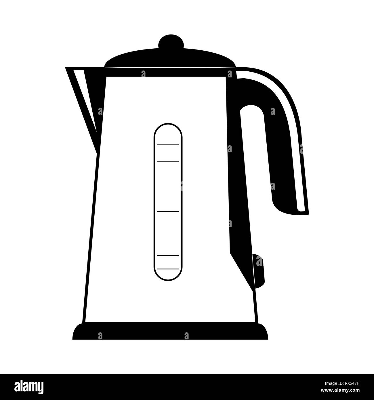 L'équipement de la maison, simple dessin d'une bouilloire électrique pour  l'eau bouillante Image Vectorielle Stock - Alamy