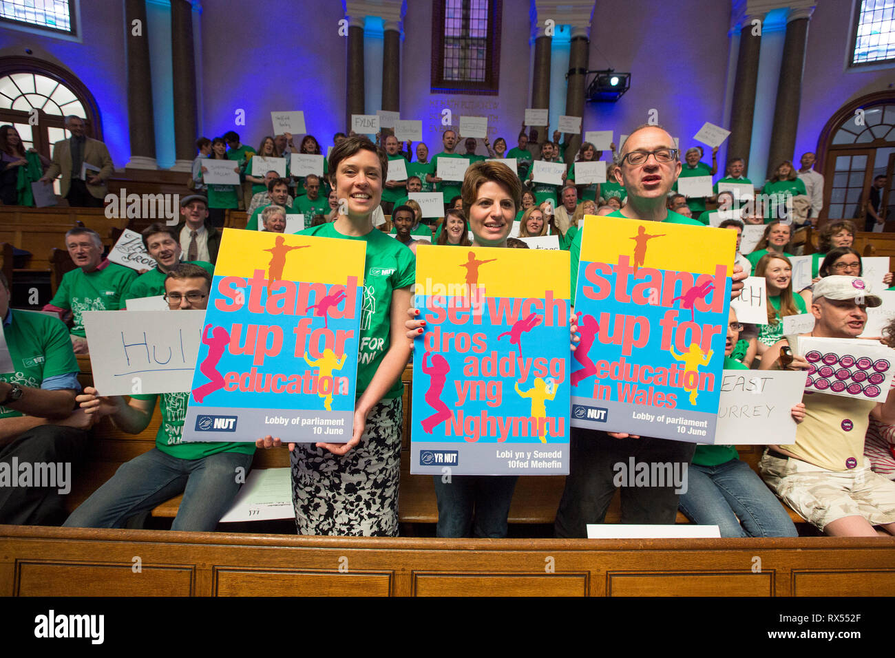 Emma Hardy MP à un rassemblement de l'éducation de l'écrou à Londres 10 juin 2014. Banque D'Images