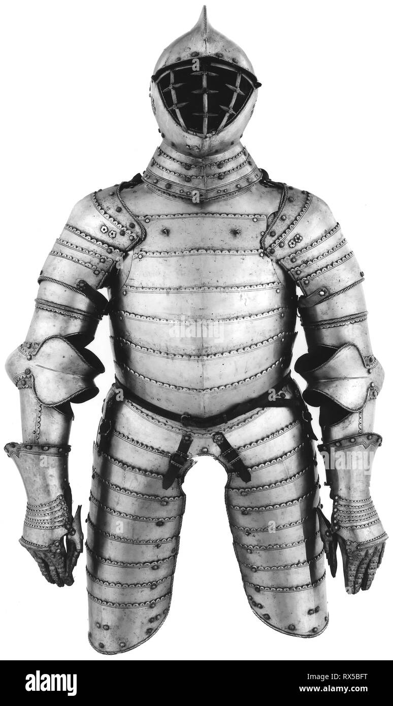 Three-Quarter Armure de anime la construction. Michel Witz le Jeune (autrichienne, actif 1525--60) ; d'Innsbruck. Date : 1550-1570. Dimensions : H. 124,46 cm (49 in.). L'acier et le cuir. Origine : Innsbruck. Musée : le Chicago Art Institute. Auteur : l'atelier de Michel Witz plus jeunes. Banque D'Images