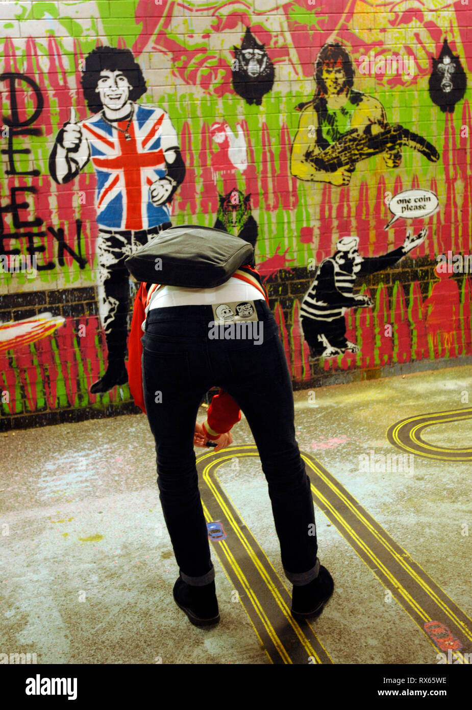 L'Art de la rue, Leake St, Londres 2008 Banque D'Images