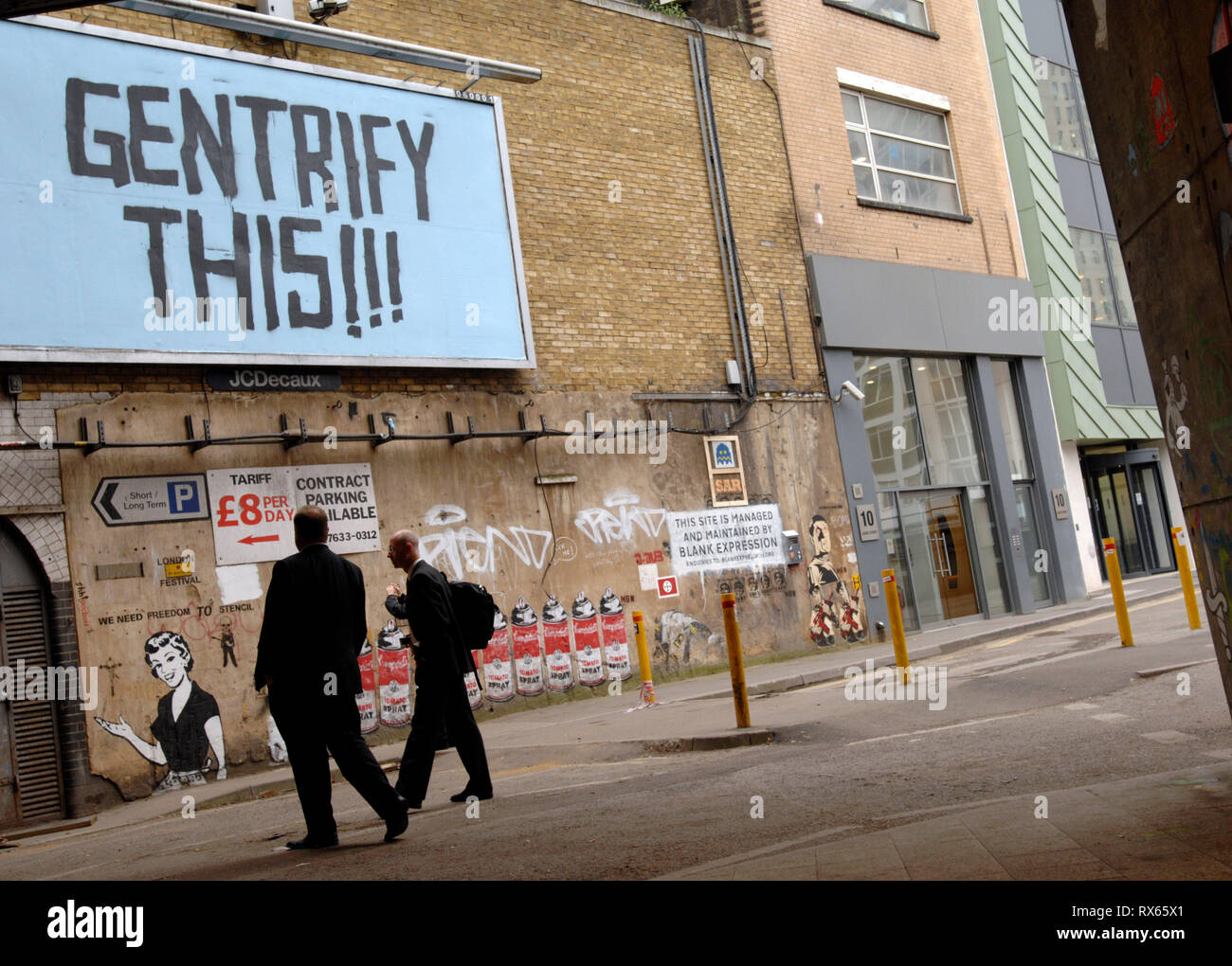 L'Art de la rue, Leake St, Londres 2008 Banque D'Images