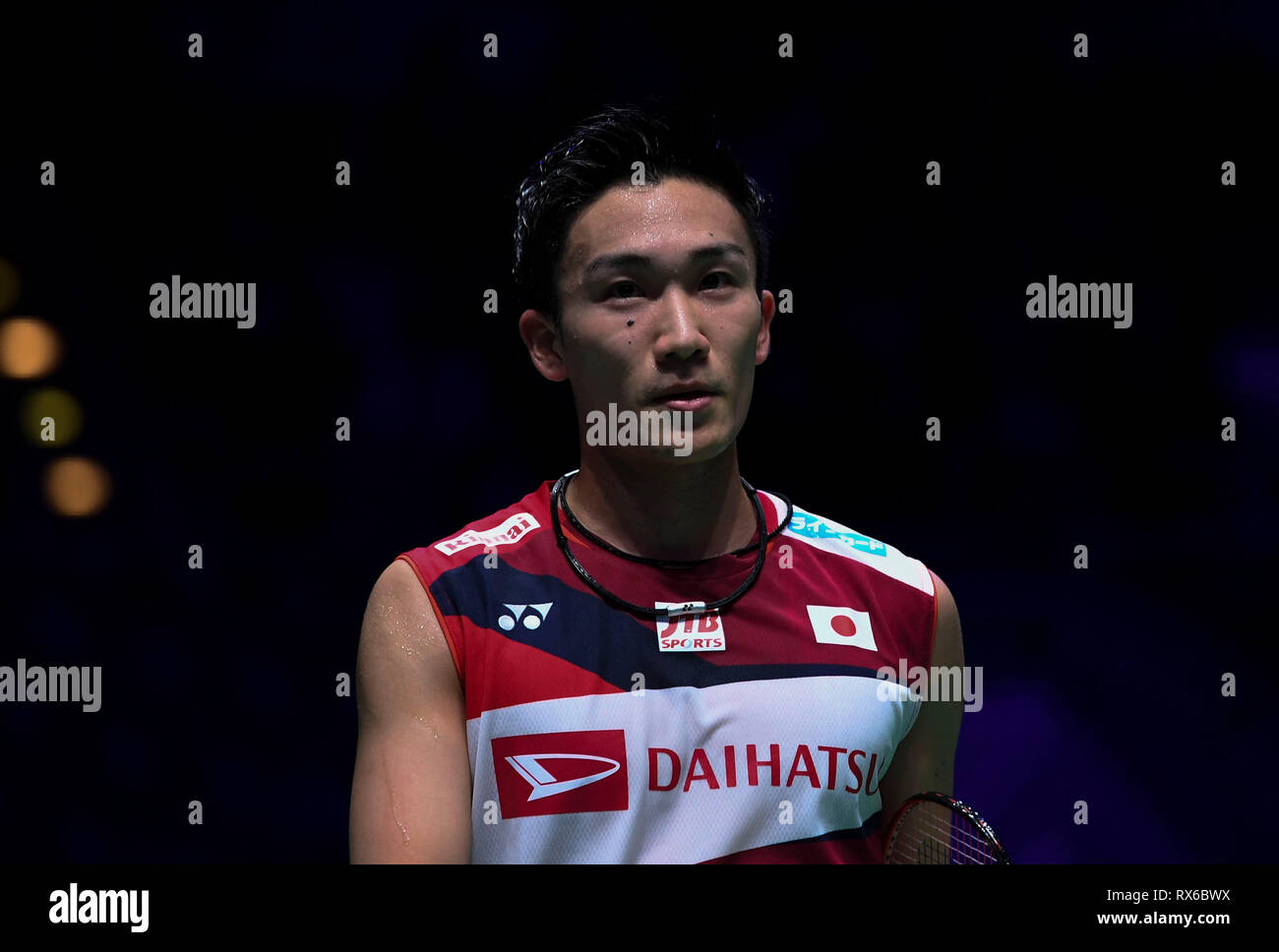 Arena Birmingham, Birmingham, Royaume-Uni. Mar 8, 2019. Yonex All England Open Badminton Championships, jour 3 ; mens match simple, Kento MOMOTA du Japon et de l'Inde ; Srikanth KIDAMBI Kento MOMOTA du Japon : Action Crédit Plus Sport/Alamy Live News Banque D'Images