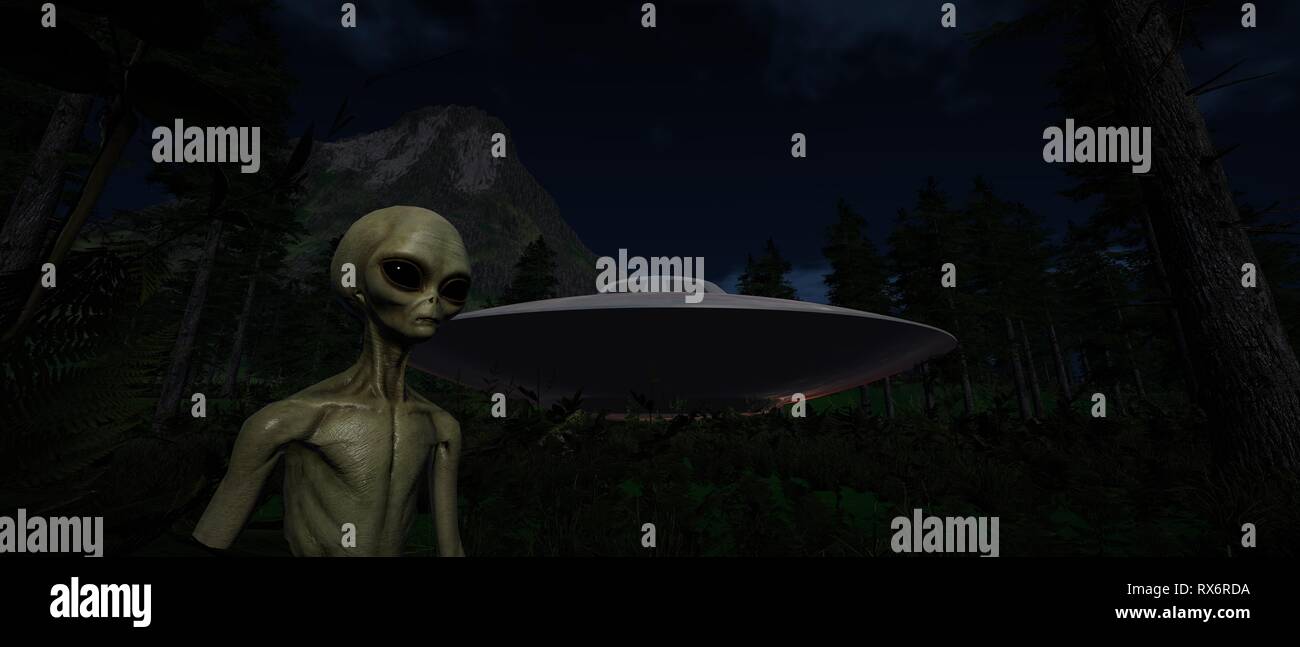 Fort détaillée et réaliste de l'image 3D à haute résolution d'une terre comme exoplanète Paysage dans l'espace Banque D'Images