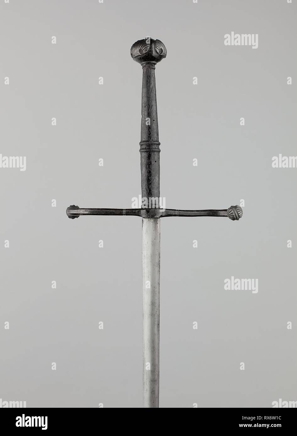 Épée d'estoc (Estoc). L'allemand. Date : 1515-1550. Dimensions : 118,5 cm ensemble L. (46 3/4 in.) 96,5 cm lame L. (38 in.) WT. 2 lb. 10 oz. L'acier, le bois et le cuir. Origine : Allemagne. Musée : le Chicago Art Institute. Banque D'Images