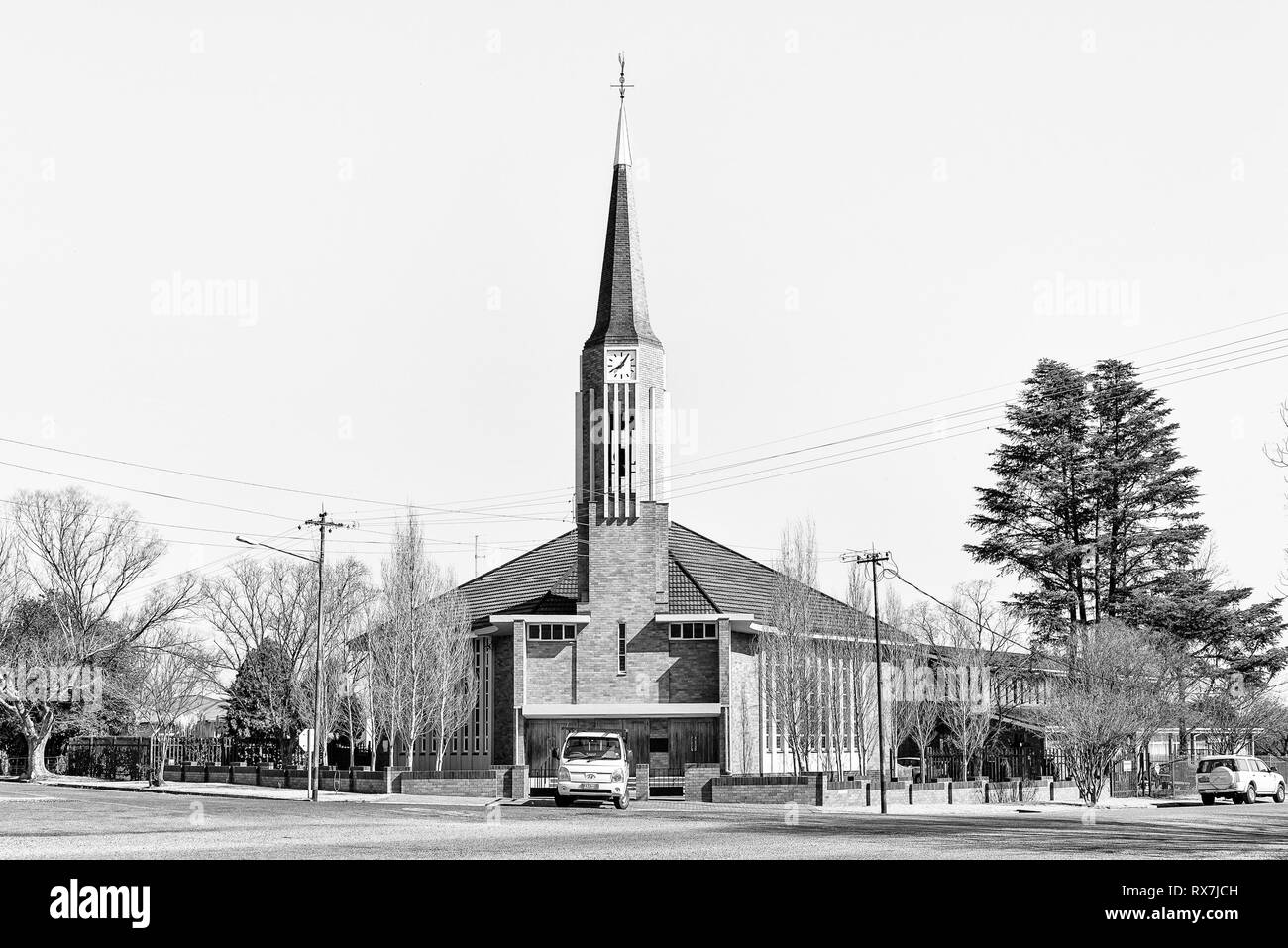 PARYS, AFRIQUE DU SUD, le 2 août 2018 : l'Église réformée néerlandaise, dans Parys-West Parys dans la province État libre Banque D'Images