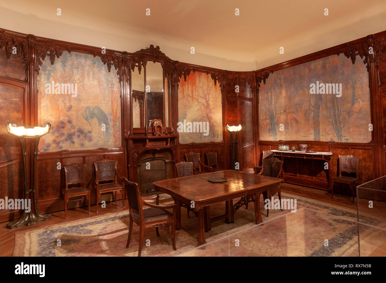 La glycine de salle à manger, Paris, Art Nouveau, le Metropolitan Museum of Art, Manhattan, New York USA Banque D'Images