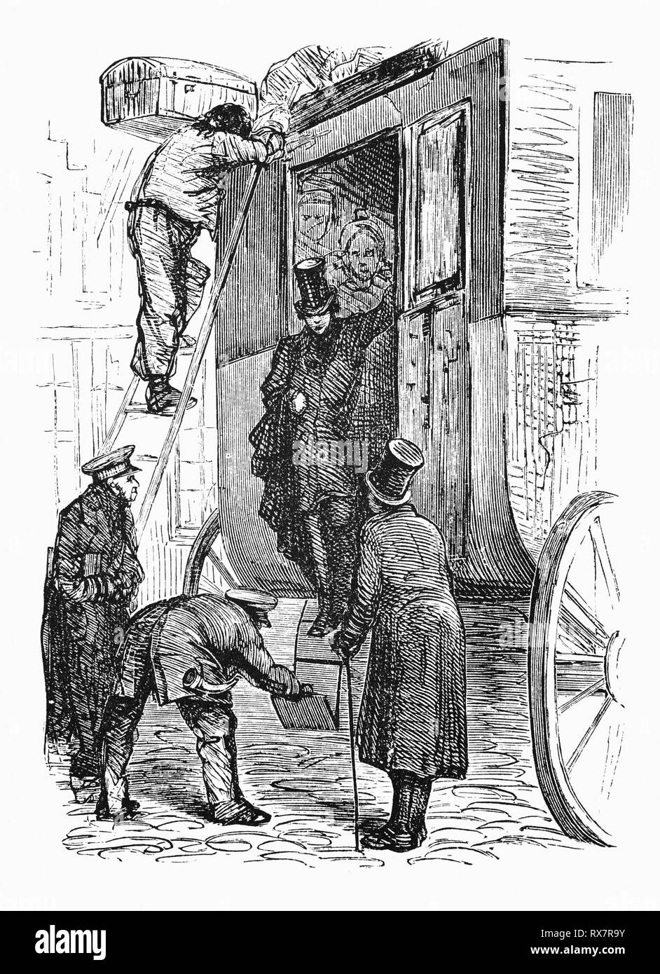 Après avoir voyagé par stage coach, Hildebrand arrive à visiter oncle et tante dans Stastok aux Pays-Bas. Dans son court temps comme un invité de la famille, il a des vues et des expériences de leur vie quotidienne. À partir de la 19e siècle Camera Obscura, une collection d'humour néerlandais-réalistes d'essais, de récits et les croquis dans lequel Hildebrand, l'auteur, prend un regard ironique sur le comportement de la "bien-to-do', les trouvant bourgeois et sans un mot pour eux. Banque D'Images