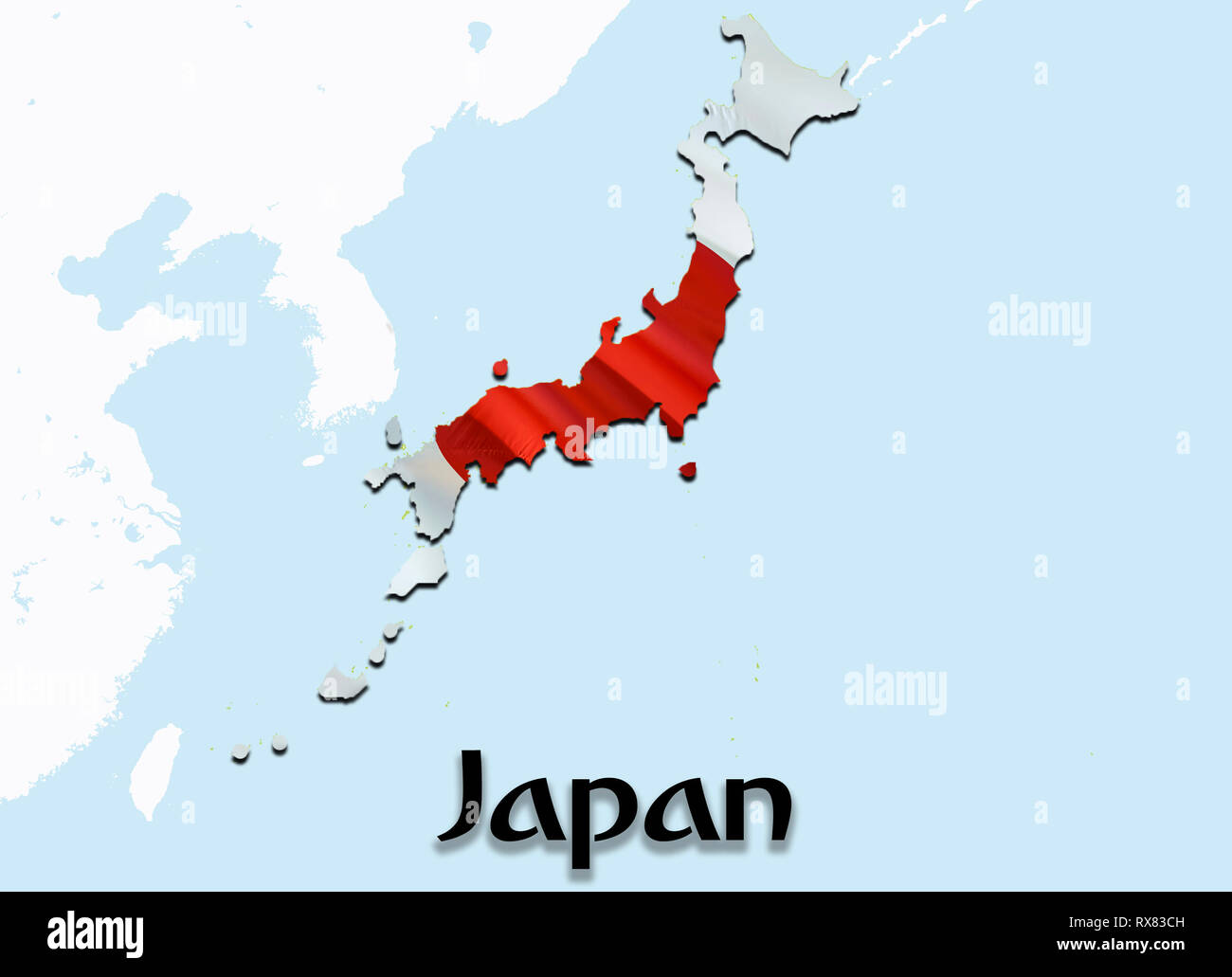 Carte Drapeau Du Japon Le Rendu 3d Japon Carte Et Drapeau Sur La Carte De L Asie Le Symbole National Du Japon L Arriere Plan Du Pavillon De Tokyo De Telechargement Hd Japon Nation Photo Stock