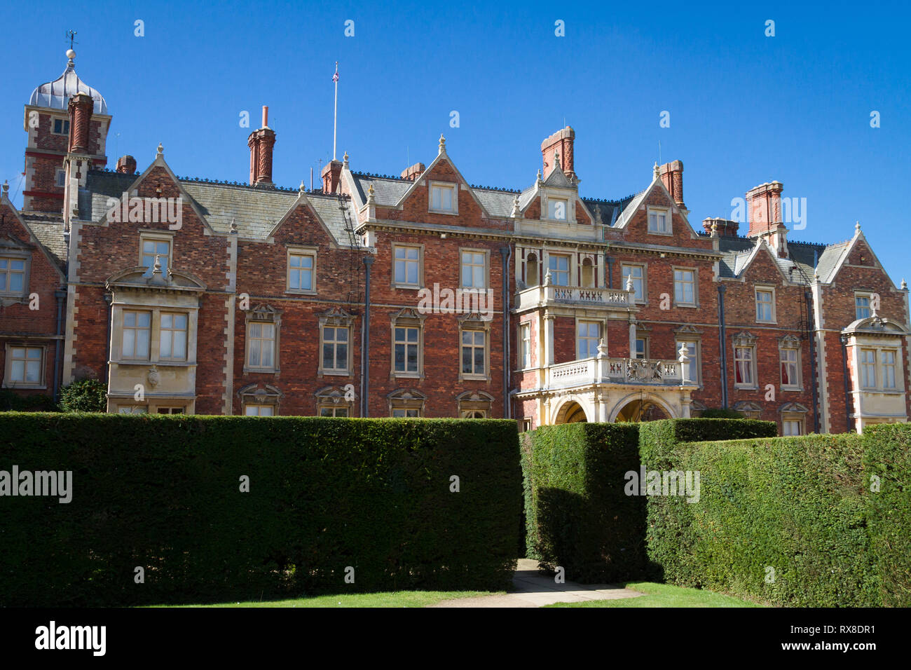 Sandringham House Gardens et 20 000 hectares, maison privée de sa Majesté la Reine Elizabeth II à Sandringham .Angleterre Norfolk Banque D'Images