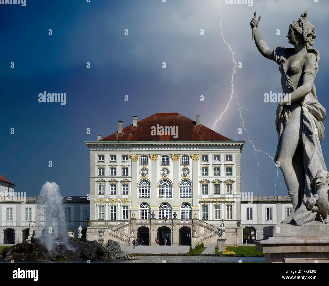 DE - La Bavière : le Palais Nymphenburg à Munich Banque D'Images
