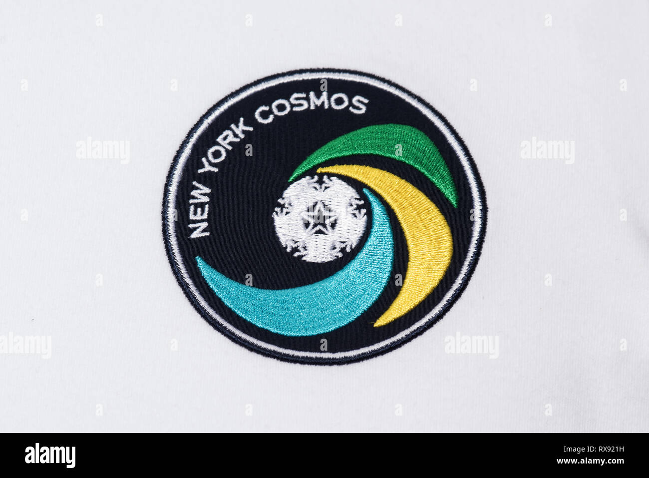Close up of Retro NY Cosmos Accueil Banque D'Images