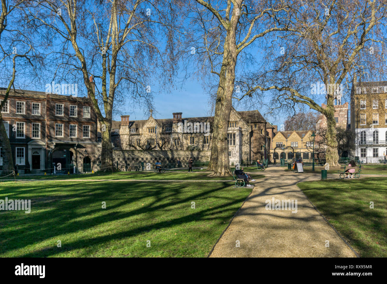 Charterhouse Square à Londres. Banque D'Images