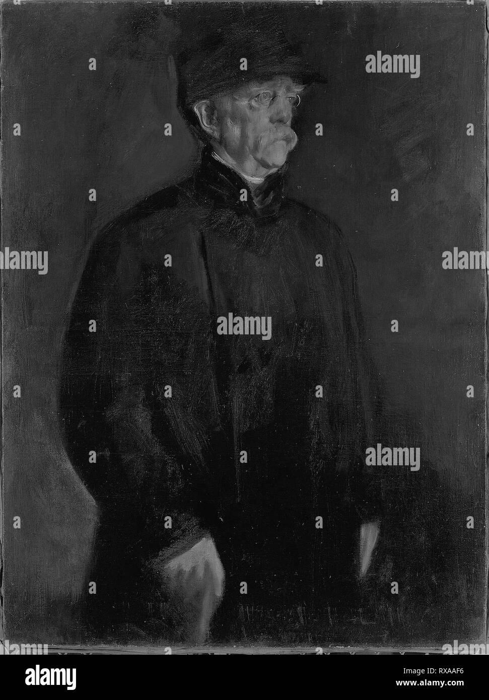 Le prince Otto von Bismarck. Franz Seraph von Lenbach ; allemand, 1836-1904. Date : 1896. Dimensions : 49 × 37 1/2 1/8 in. (125,6 × 94,3 cm). Huile sur toile. Origine : Allemagne. Musée : le Chicago Art Institute. Banque D'Images
