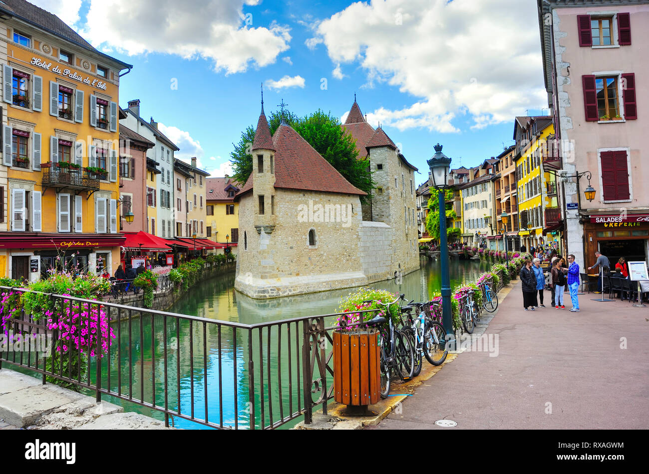 Palais de l'Ile, vieille ville, Annecy, Haute-Savoie, Auvergne-Rhône-Alpes, France Banque D'Images