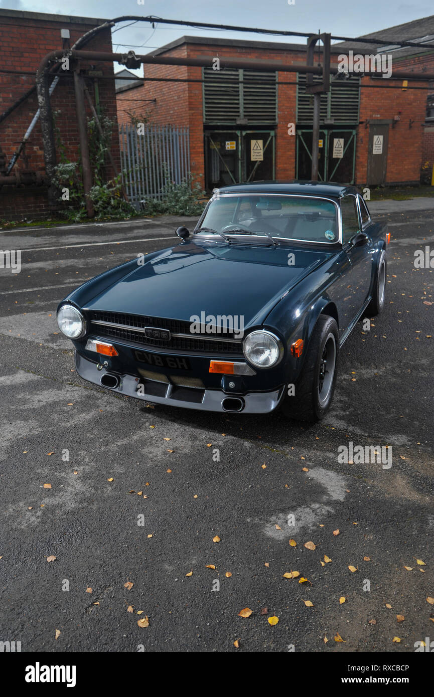 1970 Triumph TR6 voiture de sport britannique classique Banque D'Images