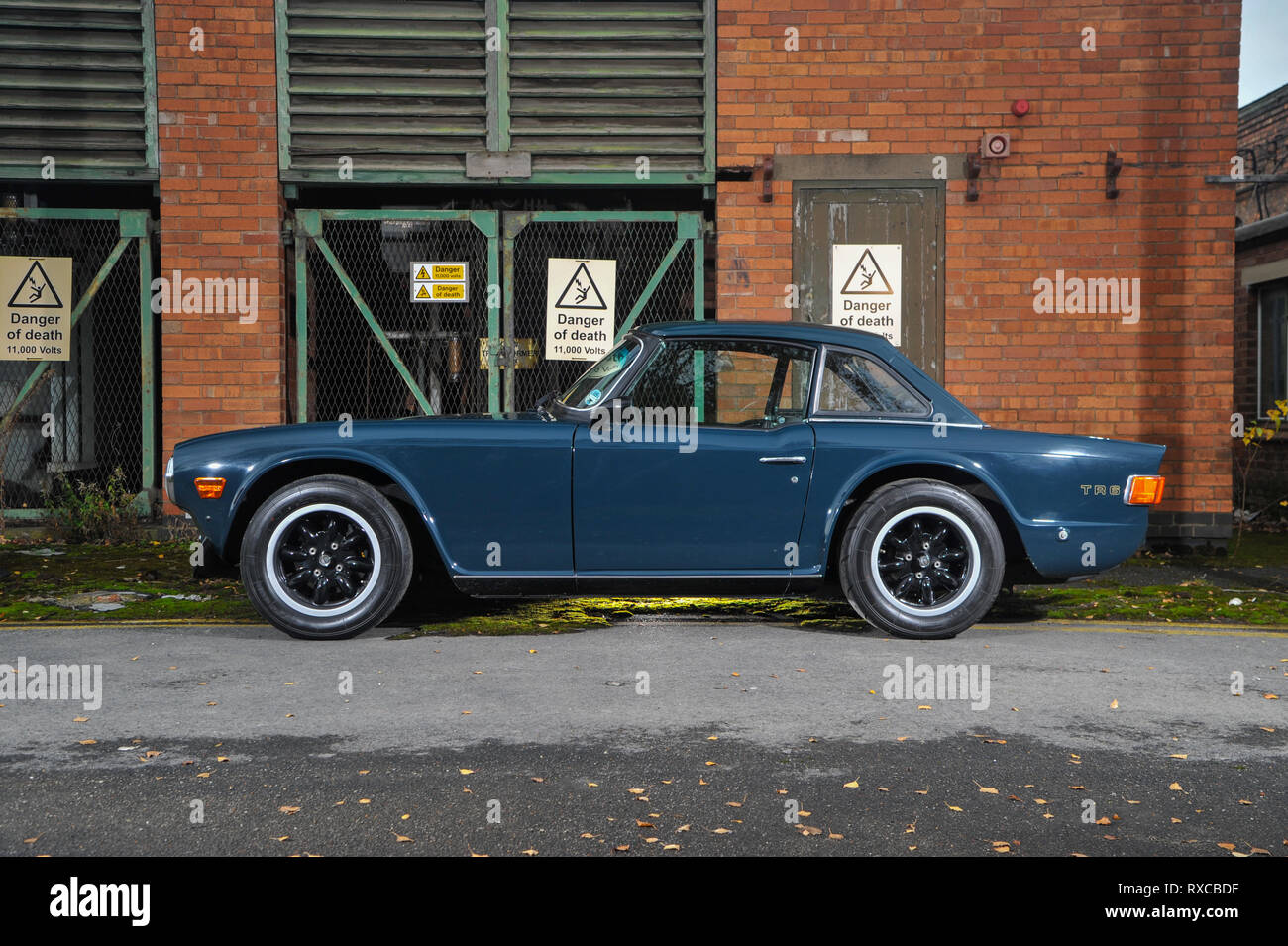 1970 Triumph TR6 voiture de sport britannique classique Banque D'Images