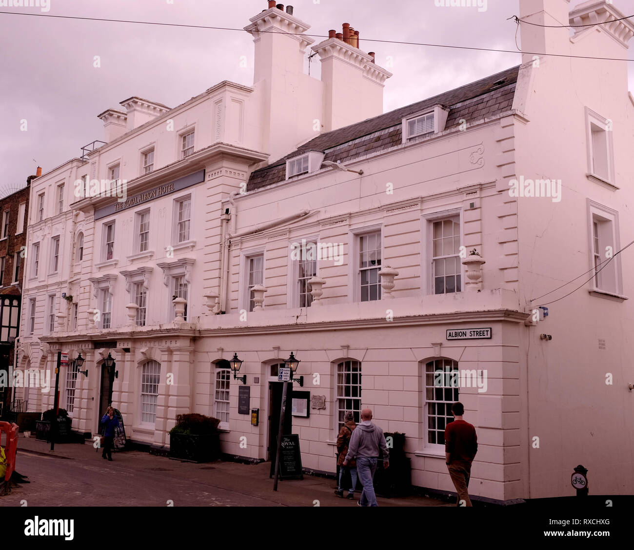 Le Royal Albion hotel en ville de Broadstairs kent uk mars 2019 est Banque D'Images