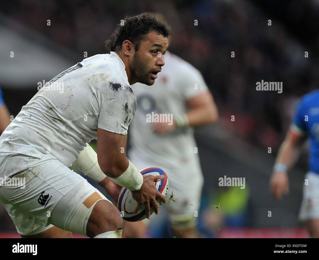 Londres, Royaume-Uni. 09Th Mar, 2019. Londres, Royaume-Uni. 09Th Mar, 2019.Billy Vunipola (Angleterre). L'Angleterre V Italie. Six nations rugby Guinness. Le stade de Twickenham. Credit : Sport en images/Alamy Live News Banque D'Images