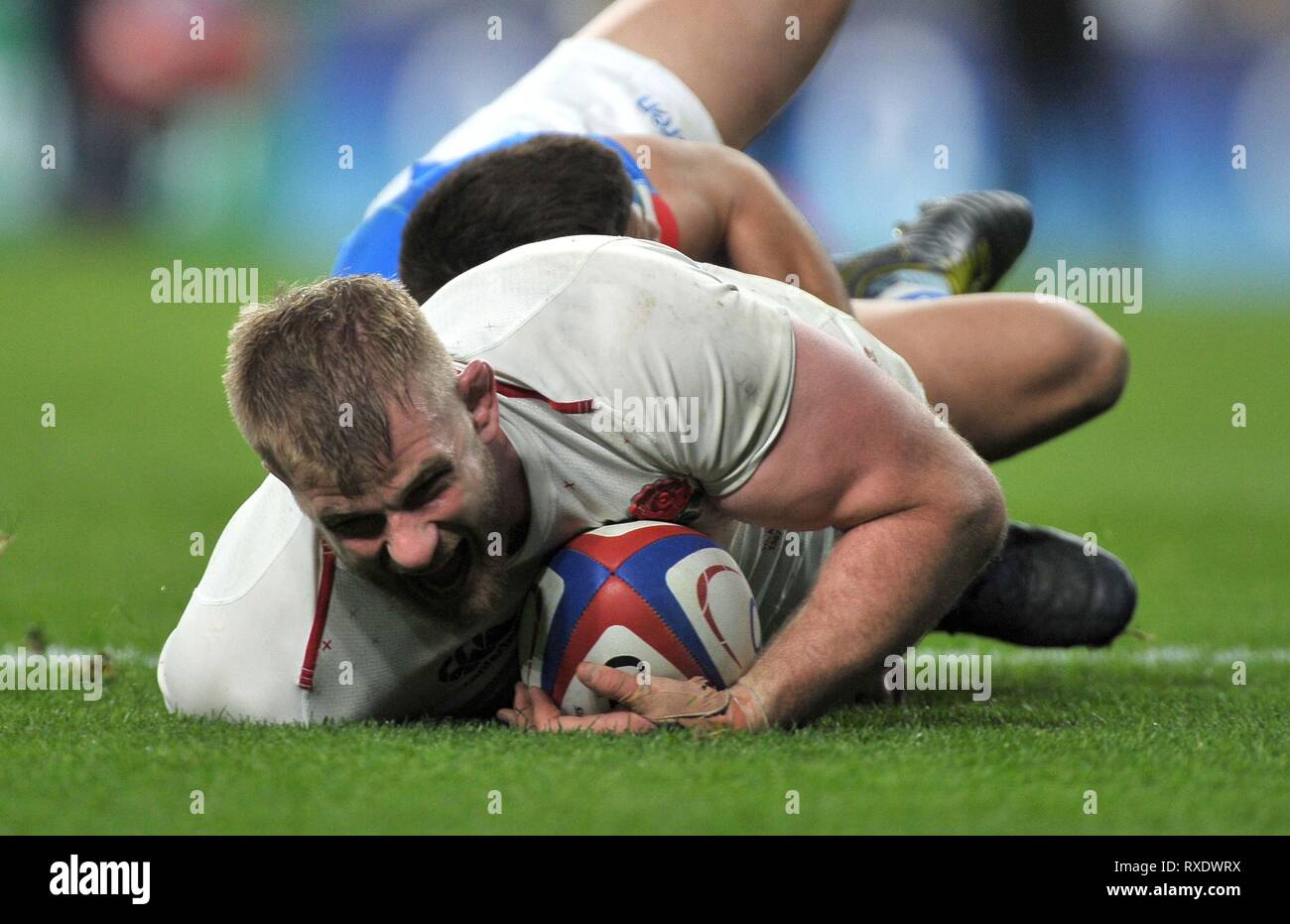 Londres, Royaume-Uni. 09Th Mar, 2019. George Kruis (Angleterre). L'Angleterre V Italie. Six nations rugby Guinness. Le stade de Twickenham. Credit : Sport en images/Alamy Live News Banque D'Images