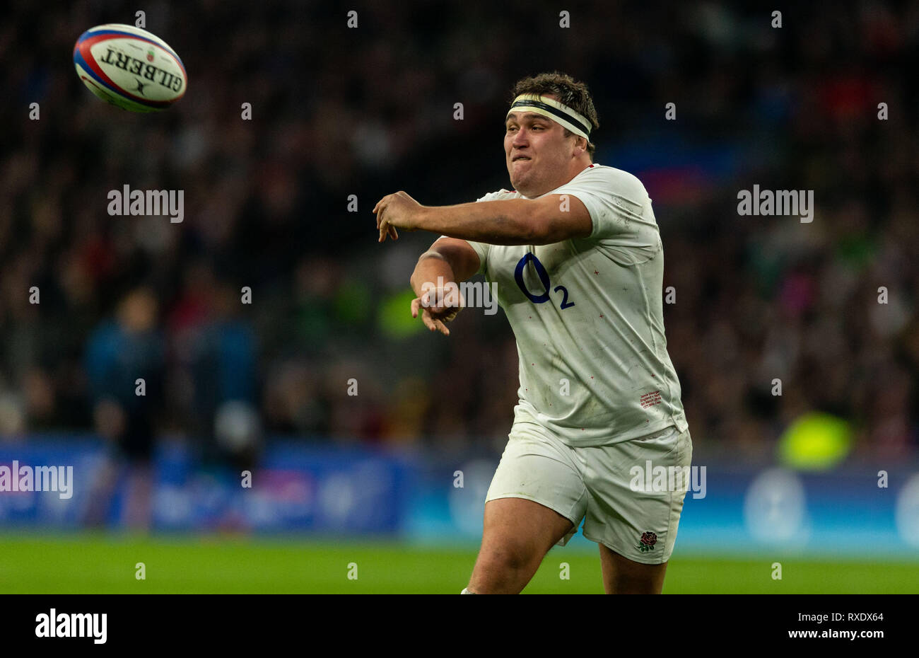 Twickenham, London, UK. 9 mars 2019. 09/03/2019 Jamie George d'Angleterre au cours de la Guinness 6 Nations match entre l'Angleterre et l'Italie à Twickenham. Credit:Paul Harding/Alamy Live News Banque D'Images