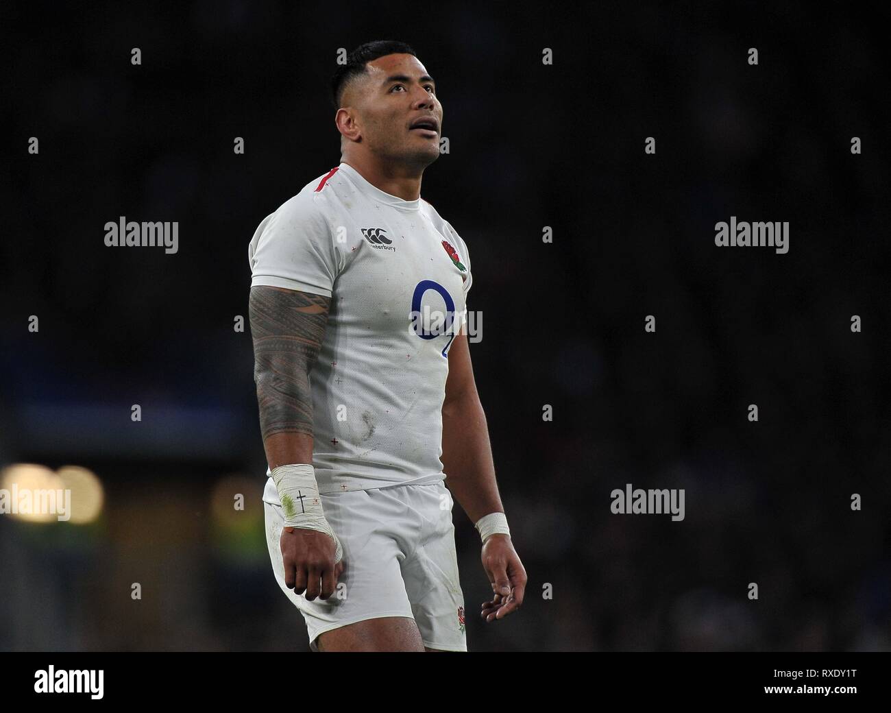 Londres, Royaume-Uni. 09Th Mar, 2019. Manu Tuilagi (Angleterre). L'Angleterre V Italie. Six nations rugby Guinness. Le stade de Twickenham. Credit : Sport en images/Alamy Live News Banque D'Images