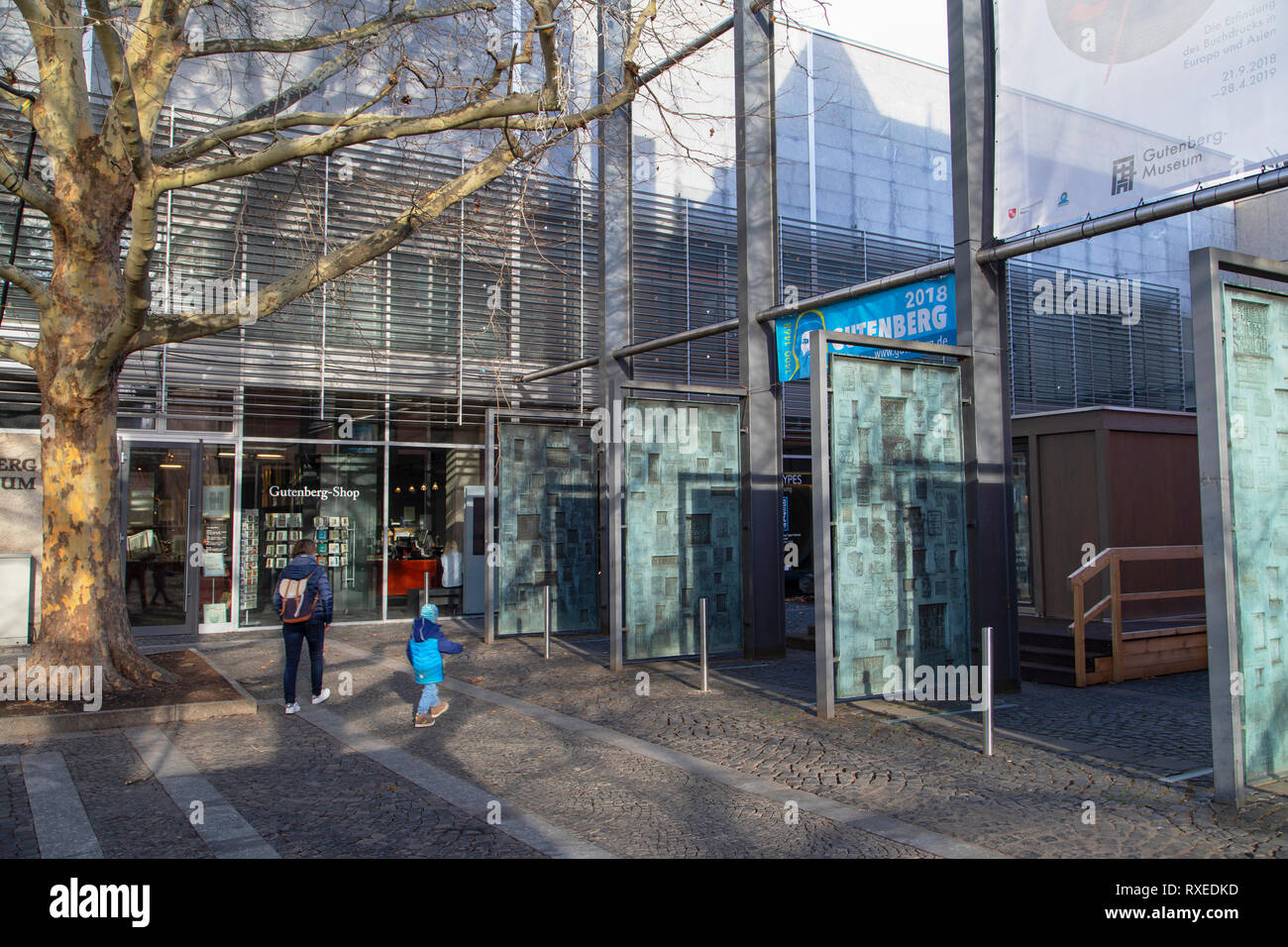Musée Gutenberg, Mayence, Rhénanie-Palatinat, Allemagne Banque D'Images