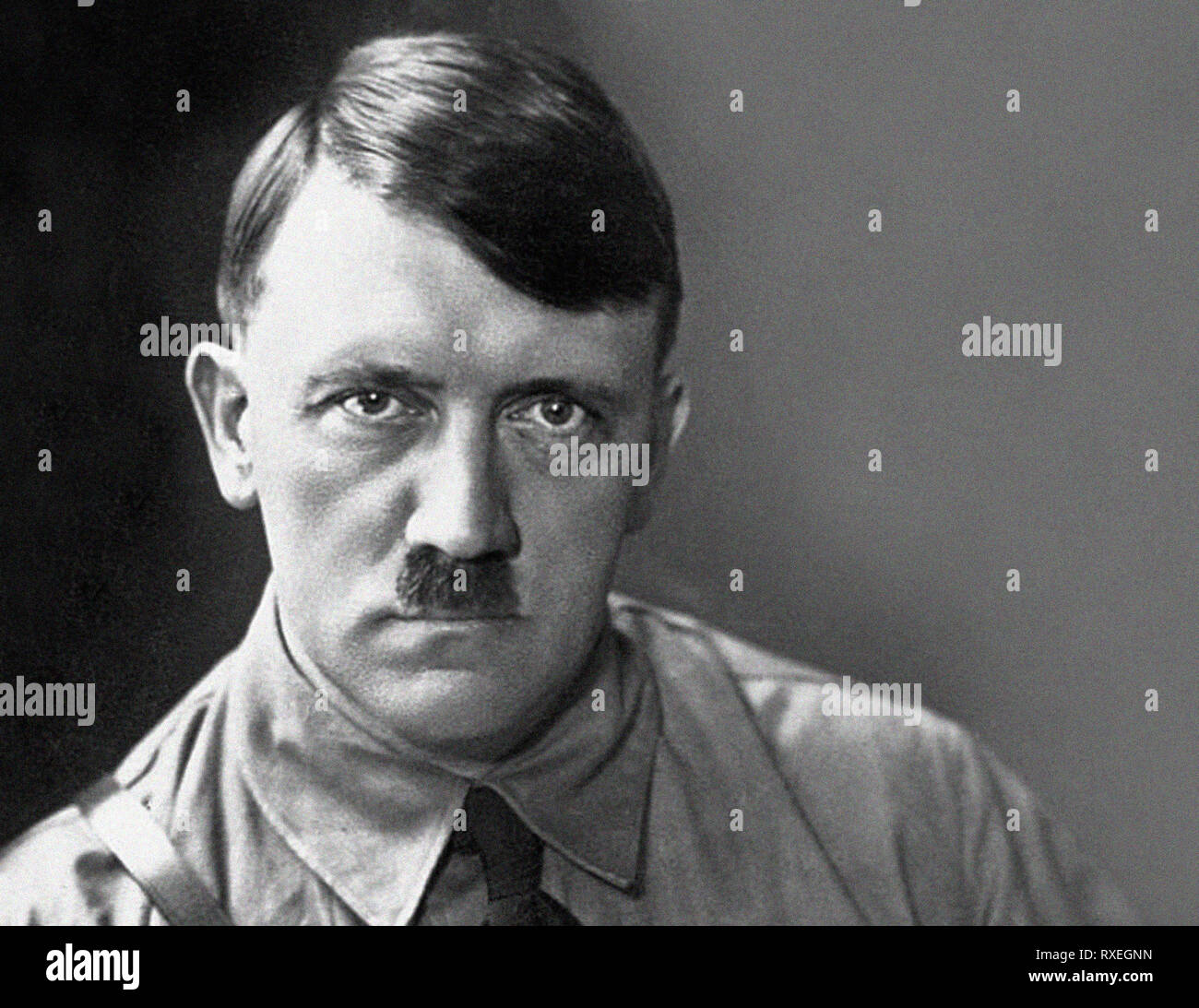 Portrait d'Adolf Hitler, chef de guerre allemande. Nouvelle numérisation des archives du Service de presse Portrait Portrait Presse - L'ancien Bureau. Banque D'Images